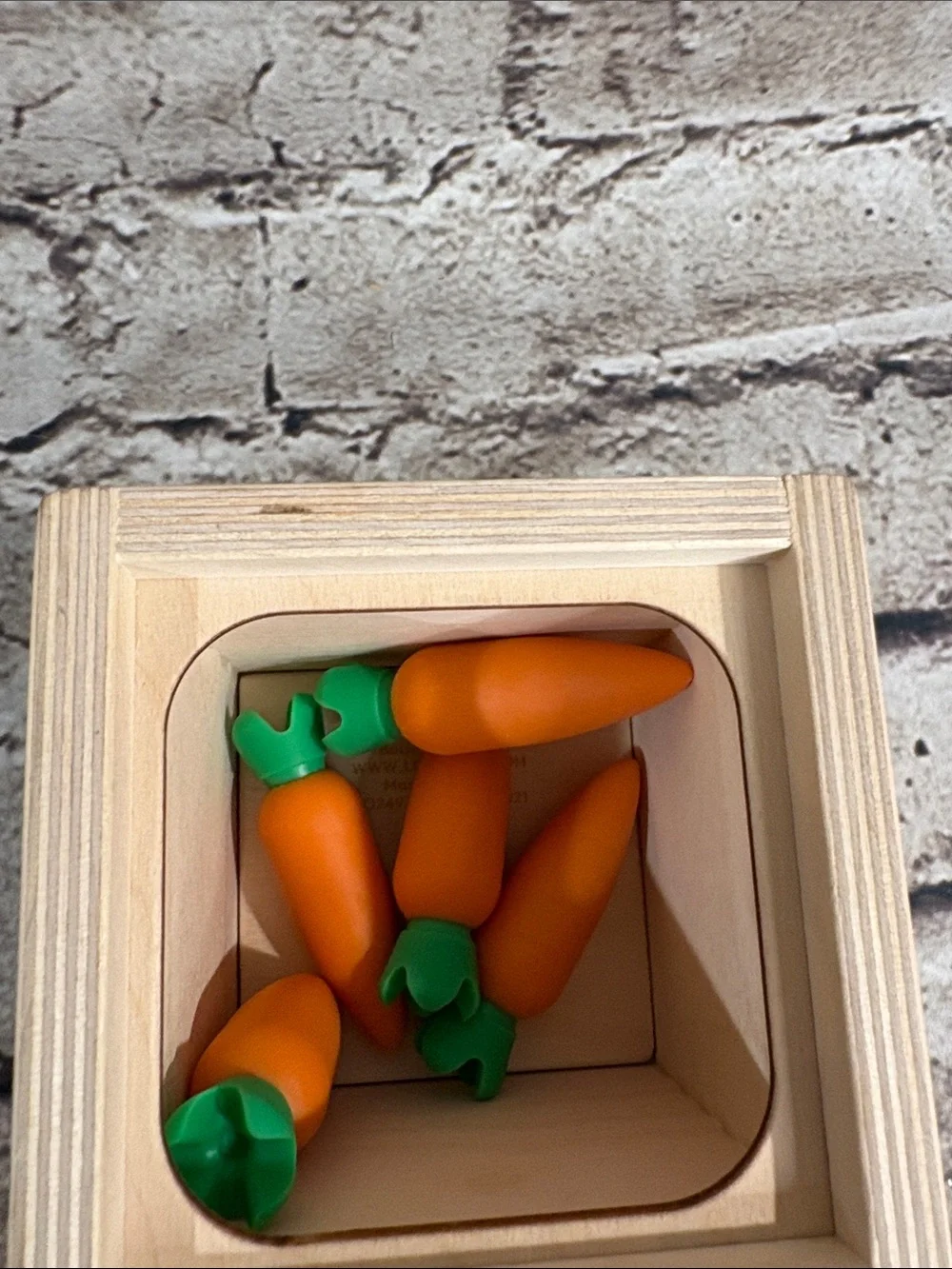 Lovevery Carrot DropBox from Babbler Play Kit